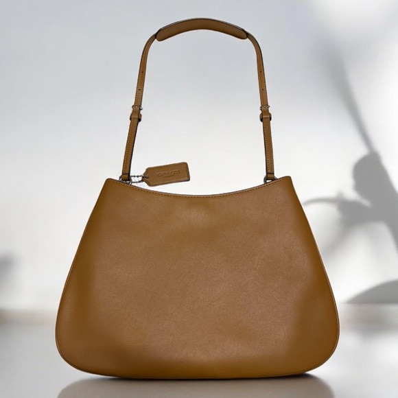 COACH Smooth Leather Light Saddle 10”x 7” Shoulder Bag C0952 - Picture 7 of 9